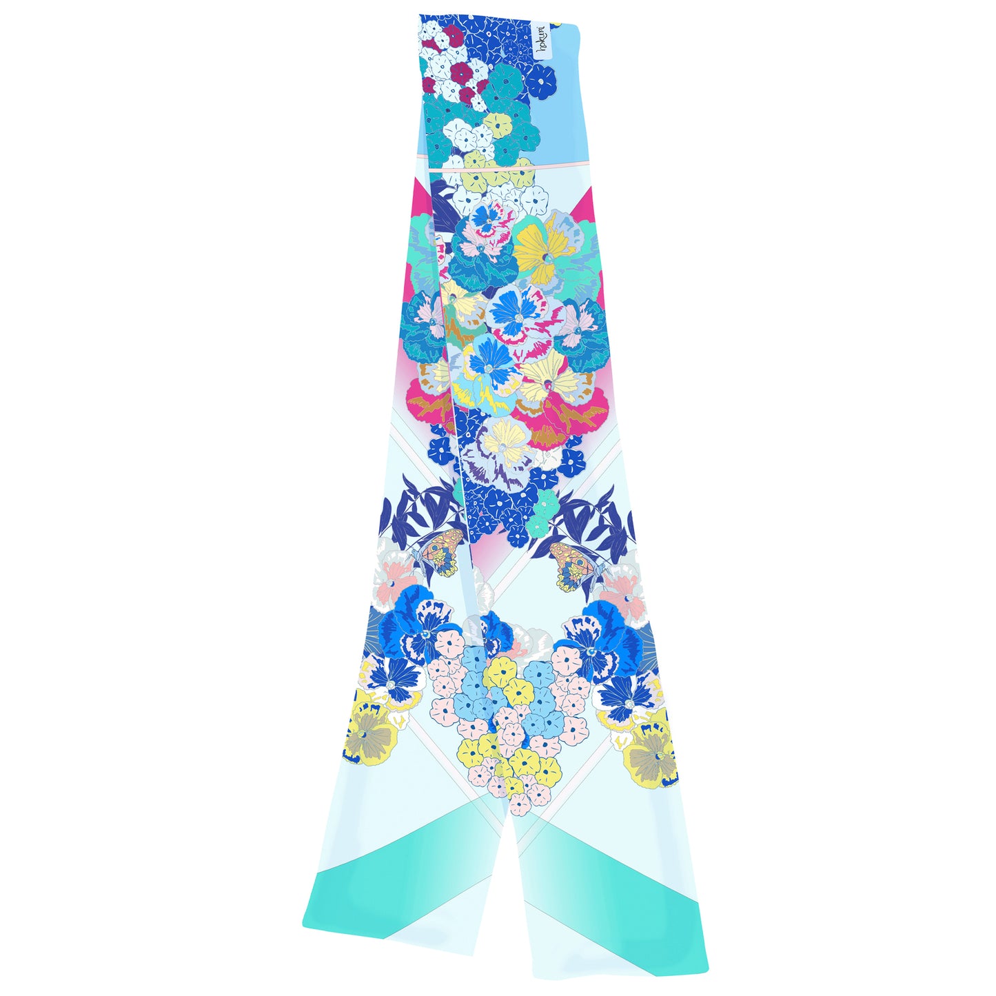 Pansy silk twill