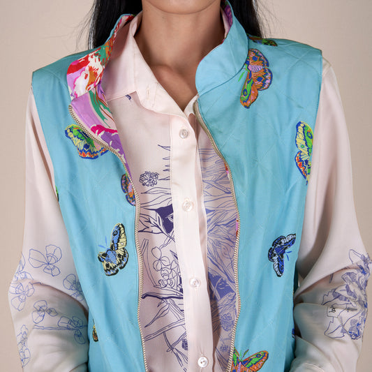 Blue Moth Gilet