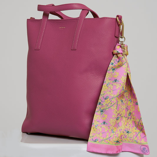 Pink Bee bag charm